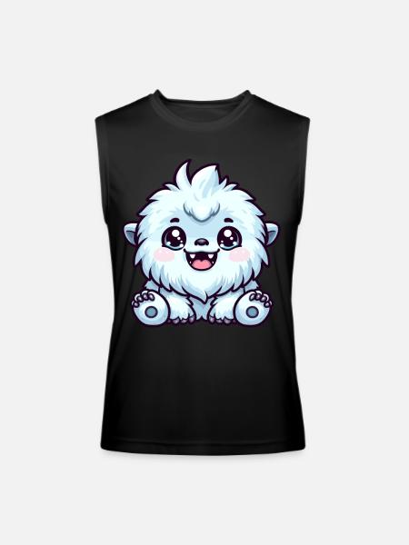 Mysterious Yeti Presence - Men’s Performance Sleeveless Shirt - black
