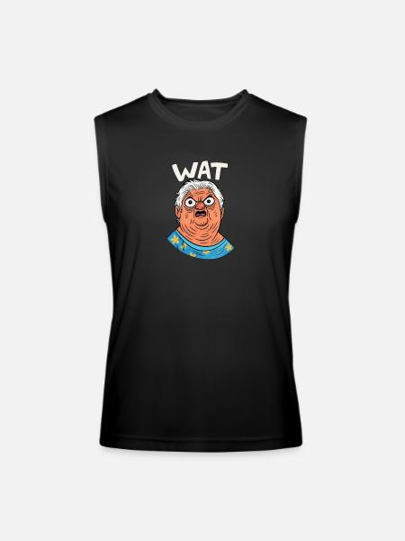 Granny Surprised - Men’s Performance Sleeveless Shirt - black
