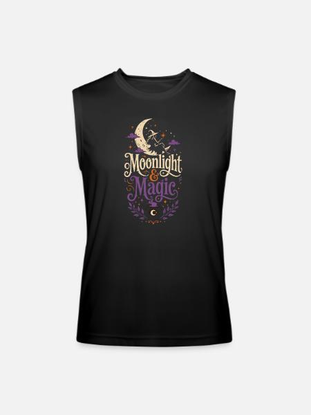 Moonlight & Magic Tshirt - Men’s Performance Sleeveless Shirt - black
