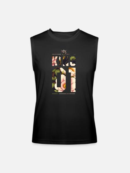 KING AND QUEEN - Men’s Performance Sleeveless Shirt - black