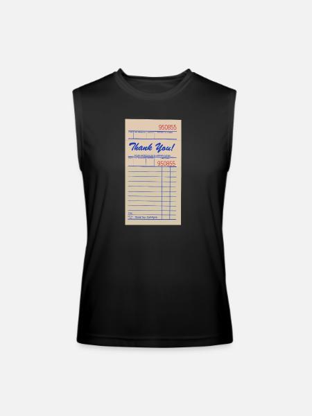 Paper Bill - Men’s Performance Sleeveless Shirt - black