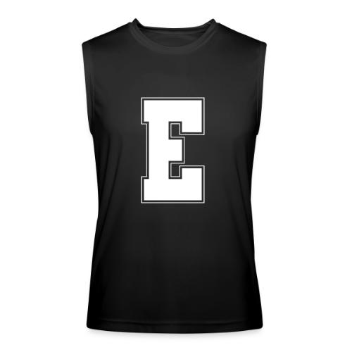 White Letter E – Varsity Alphabet Monogram - Men’s Performance Sleeveless Shirt