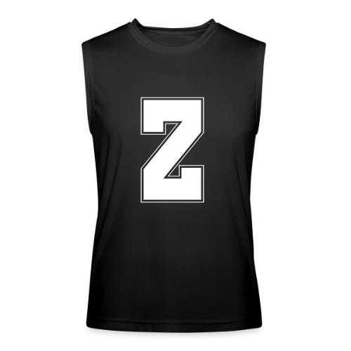 White Letter Z – Varsity Alphabet Monogram - Men’s Performance Sleeveless Shirt