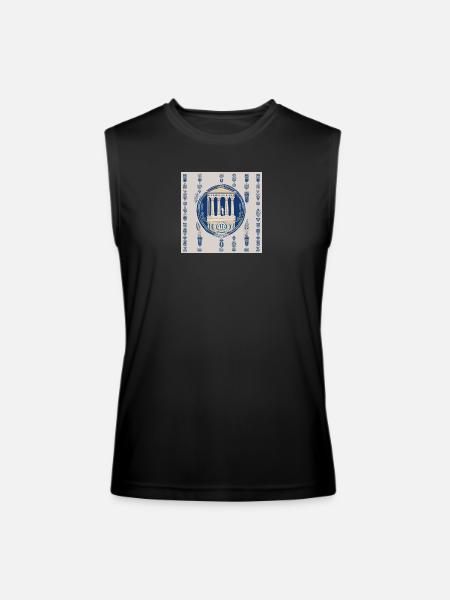 Greek Classical Heritage-Inspired T-Shirt Spread - Men’s Performance Sleeveless Shirt - black