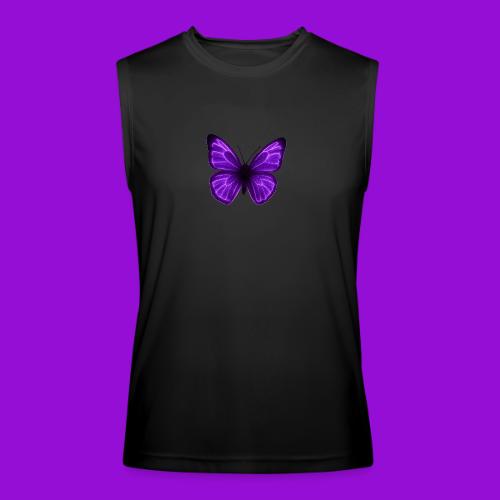 Neon Purple Butterfly - Men’s Performance Sleeveless Shirt