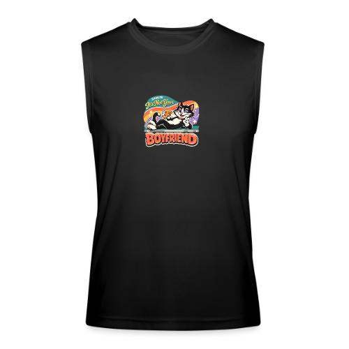 Sassy Cat Pride Pizza Retro Comic - Men’s Performance Sleeveless Shirt