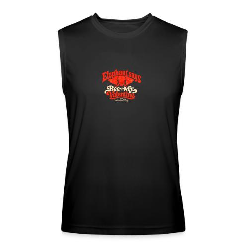 Retro Elephant Bee My Valentine Cute Couple - Men’s Performance Sleeveless Shirt