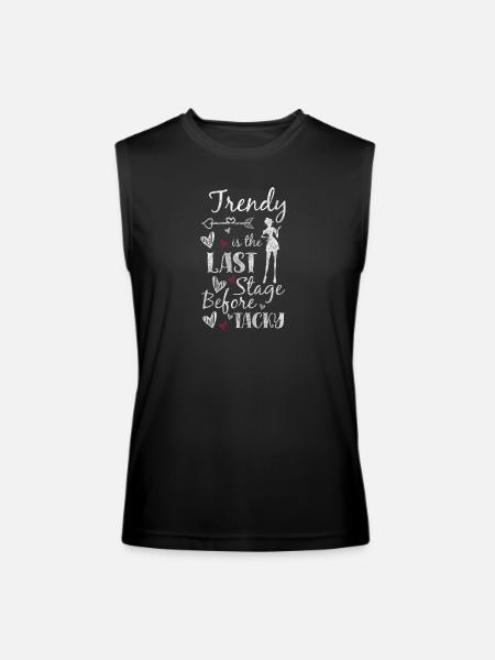 Fashion Style Model Fashion Boy - Men’s Performance Sleeveless Shirt - black - Front