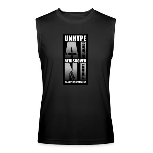 Unhype AI Rediscover NI - Men’s Performance Sleeveless Shirt