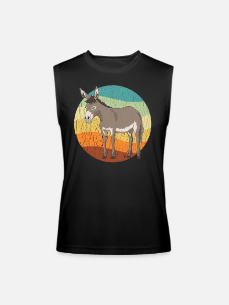 Mule Lover Mules Owner - Men’s Performance Sleeveless Shirt - black