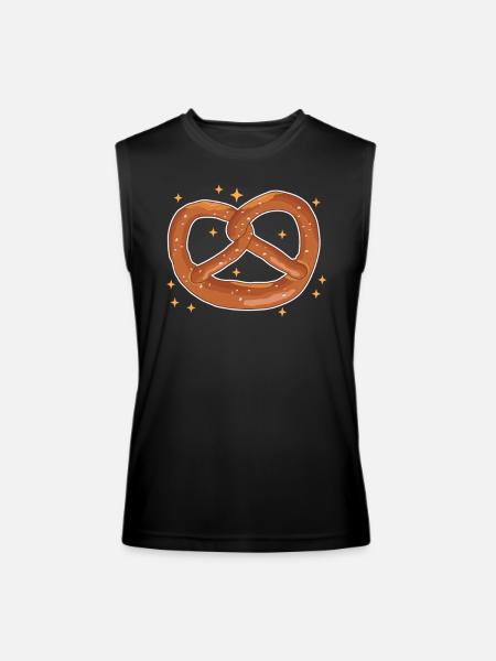 Pretzel Pretzels Lover - Men’s Performance Sleeveless Shirt - black
