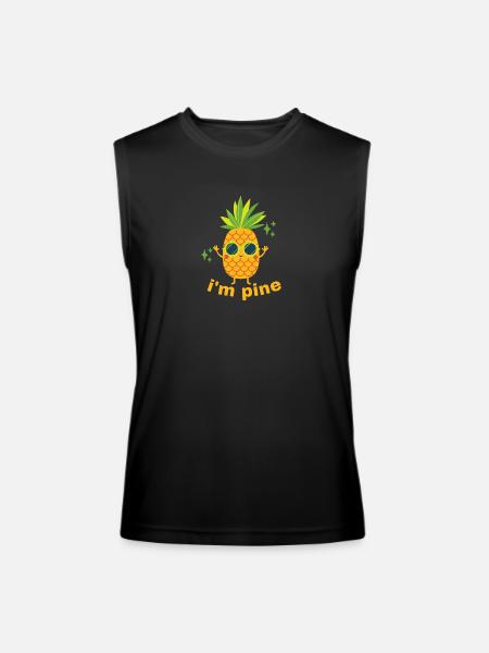 I'M PINE - Men’s Performance Sleeveless Shirt - black