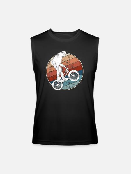 Retro BMX Rider - Men’s Performance Sleeveless Shirt - black
