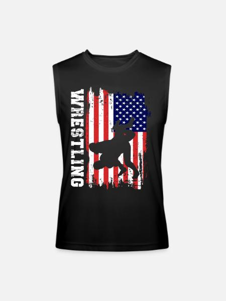 Wrestling - Men’s Performance Sleeveless Shirt - black