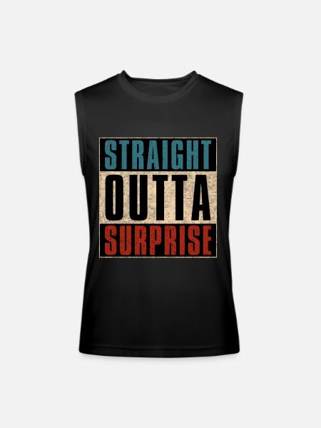 Straight Outta Surprise Arizona AZ - Men’s Performance Sleeveless Shirt - black