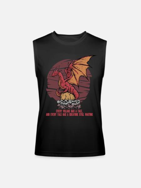 European Dragon Creature Mythological Creatures - Men’s Performance Sleeveless Shirt - black
