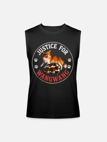 Justice For Wangwang Dog - Men’s Performance Sleeveless Shirt - black