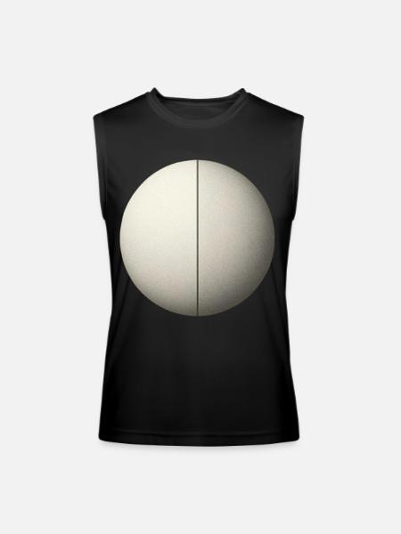 geometric circle - Men’s Performance Sleeveless Shirt - black