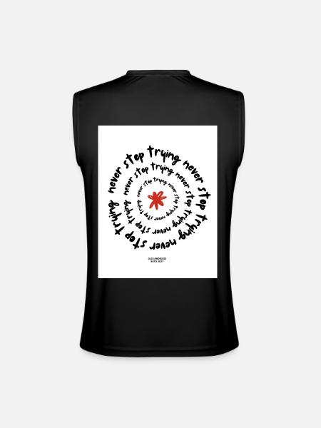 Never Stop Trying - Men’s Performance Sleeveless Shirt - black