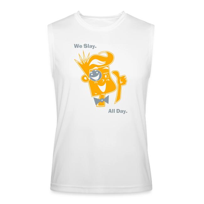 We Slay All Day Shiny Shirt Metallic Silver & Gold