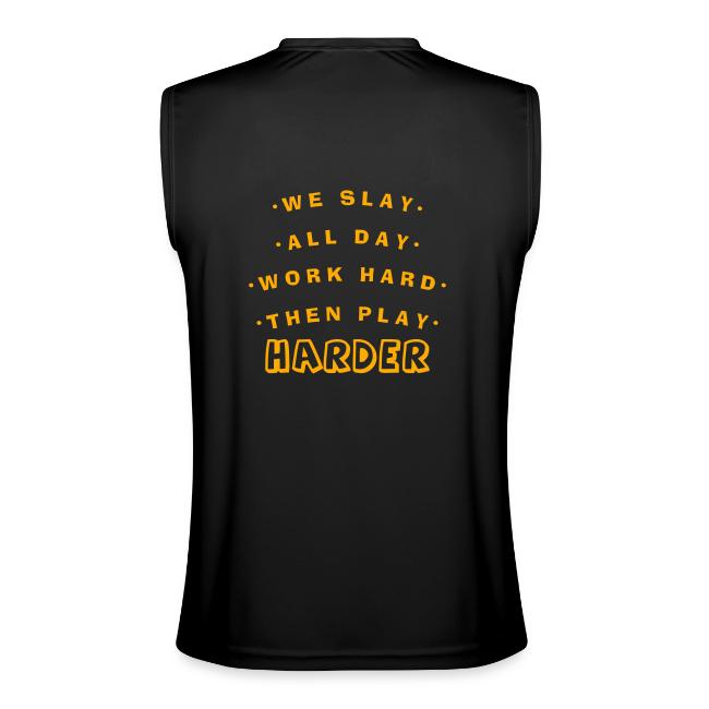 We Slay All Day Shiny Shirt Metallic Silver & Gold