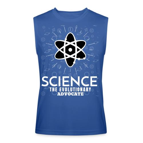 Science The Evolutionary Advocate White Design - Men’s Performance Sleeveless Shirt