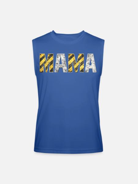 Industrial Hazard Mama Letters - Men’s Performance Sleeveless Shirt - royal blue