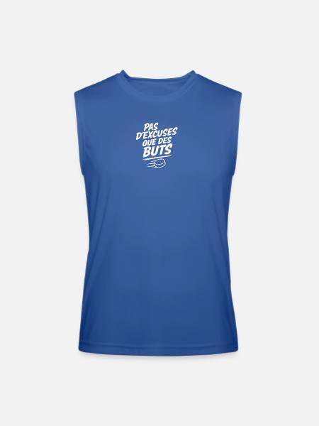 No excuses, only goals - Men’s Performance Sleeveless Shirt - royal blue