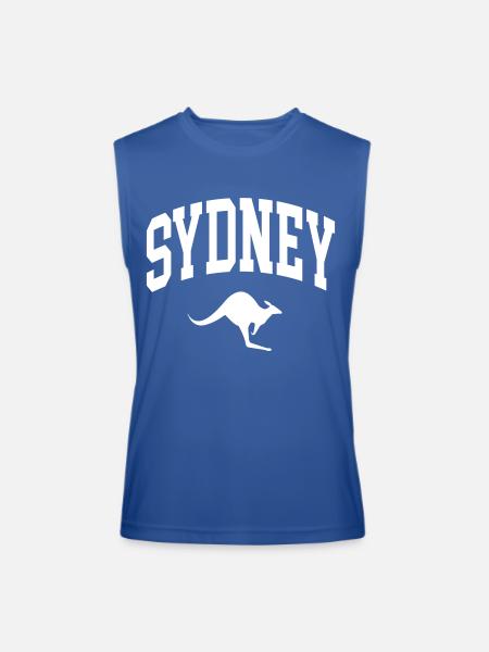 Sydney Kangaroo - Men’s Performance Sleeveless Shirt - royal blue