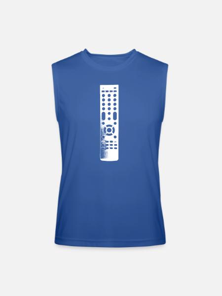 Remote Control Clear - Men’s Performance Sleeveless Shirt - royal blue