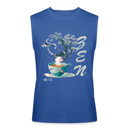 Teacup Steam Creates Japanese Garden: Tranquility - Men’s Performance Sleeveless Shirt