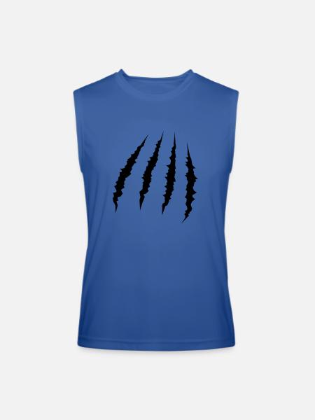 scratch - Men’s Performance Sleeveless Shirt - royal blue - Front