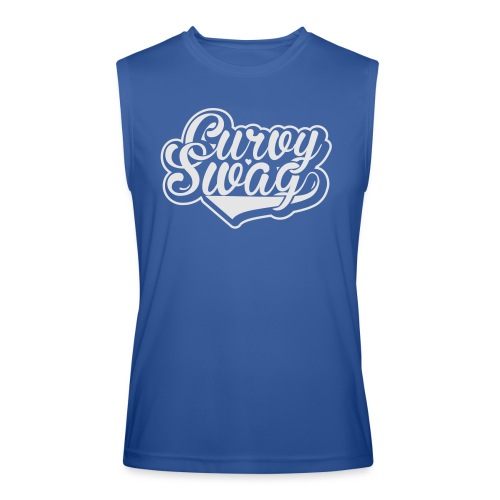 Curvy Swag Reversed Out Design - Men’s Performance Sleeveless Shirt