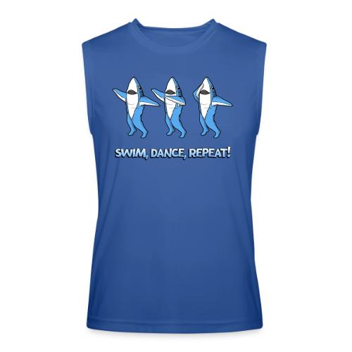 Dancing Sharks - Swim, Dance, Repeat - Men’s Performance Sleeveless Shirt