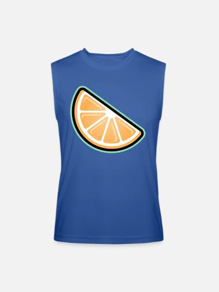 Orange Slice - Men’s Performance Sleeveless Shirt - royal blue