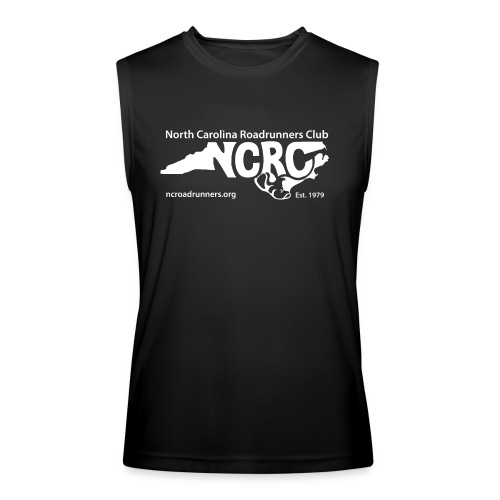 NCRC White Logo1 - Men’s Performance Sleeveless Shirt