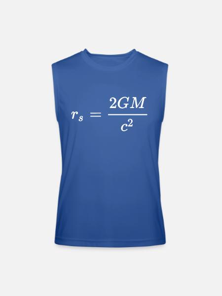 Schwarzschild Radius Dark General Relativity - Men’s Performance Sleeveless Shirt - royal blue