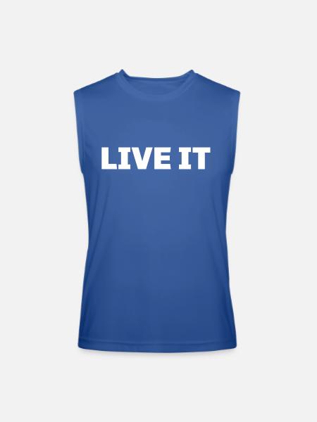 Live It - Men’s Performance Sleeveless Shirt - royal blue