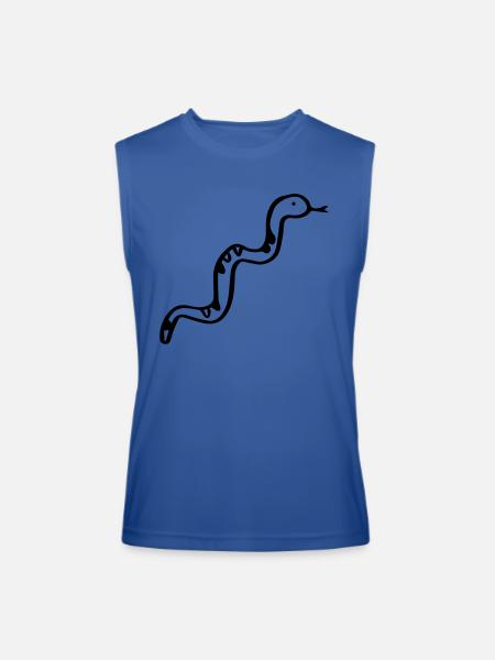 Snake - Poison - Men’s Performance Sleeveless Shirt - royal blue