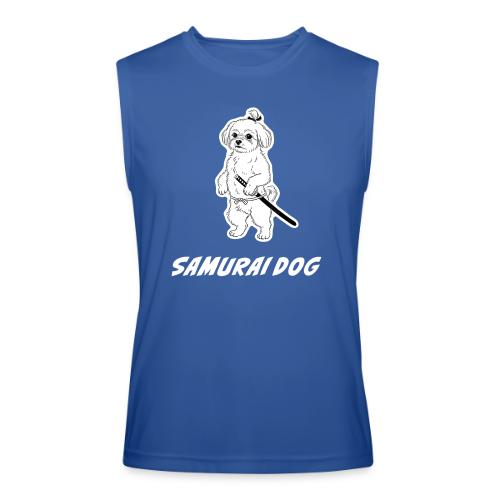 Samurai Maltese Katana Warrior Dog Tee - Men’s Performance Sleeveless Shirt