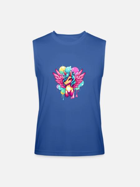 Pegasus - Men’s Performance Sleeveless Shirt - royal blue
