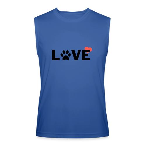 Paw Print Love - Men’s Performance Sleeveless Shirt