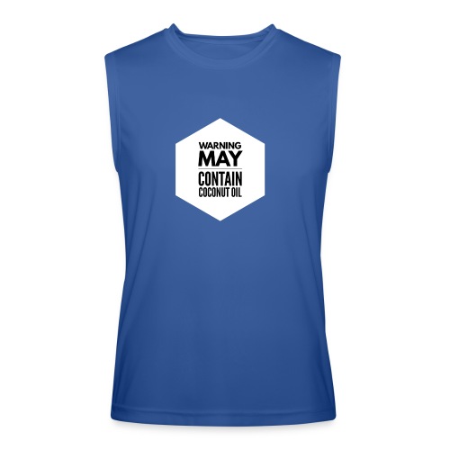 May Contain Coconut Oil 2 - Keto Diet - Men’s Performance Sleeveless Shirt