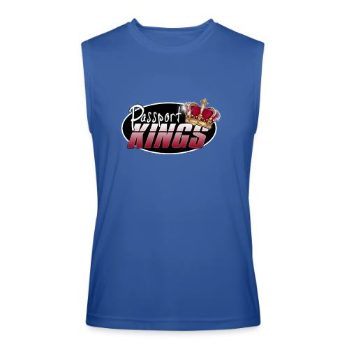 Passport Kings logo for dark shirts - Men’s Performance Sleeveless Shirt