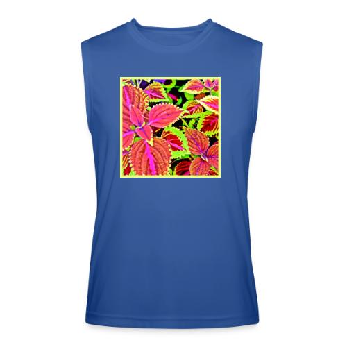 Vibrant RadiantLeaf Dreams Pattern - Men’s Performance Sleeveless Shirt