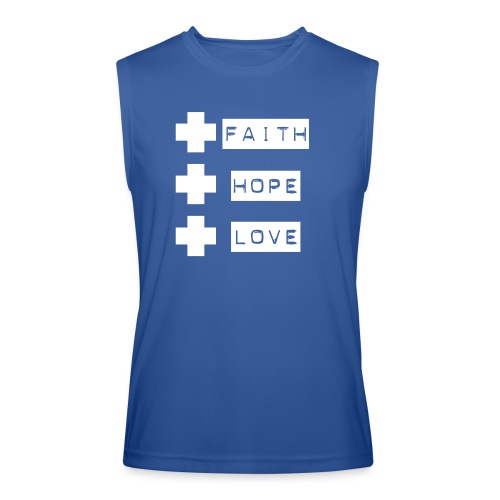 3 crosses , faith hope love - Men’s Performance Sleeveless Shirt