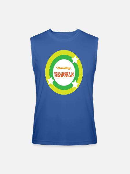 HOLIDAY TRAVELS t-shirt. - Men’s Performance Sleeveless Shirt - royal blue
