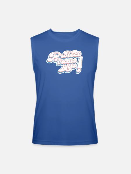 Protect Trans Kids! - Men’s Performance Sleeveless Shirt - royal blue