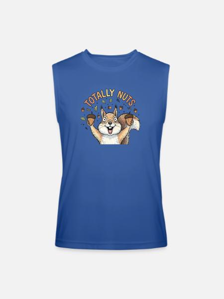 Totaly nuts - Men’s Performance Sleeveless Shirt - royal blue
