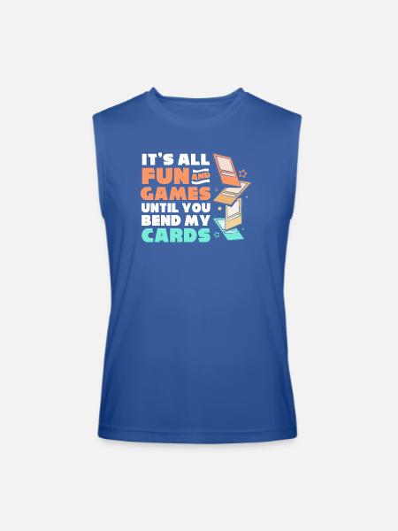 Trading Card Game Card Player - Men’s Performance Sleeveless Shirt - royal blue